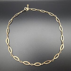 Sarah Coventry Vintage Gold Chain Choker Necklace